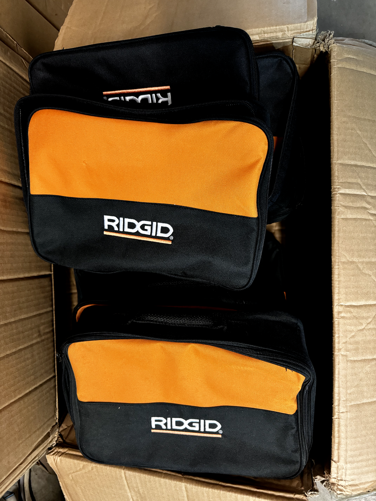10 Pack of RIDGID Tool Bags 12x8x3 Flat Bag