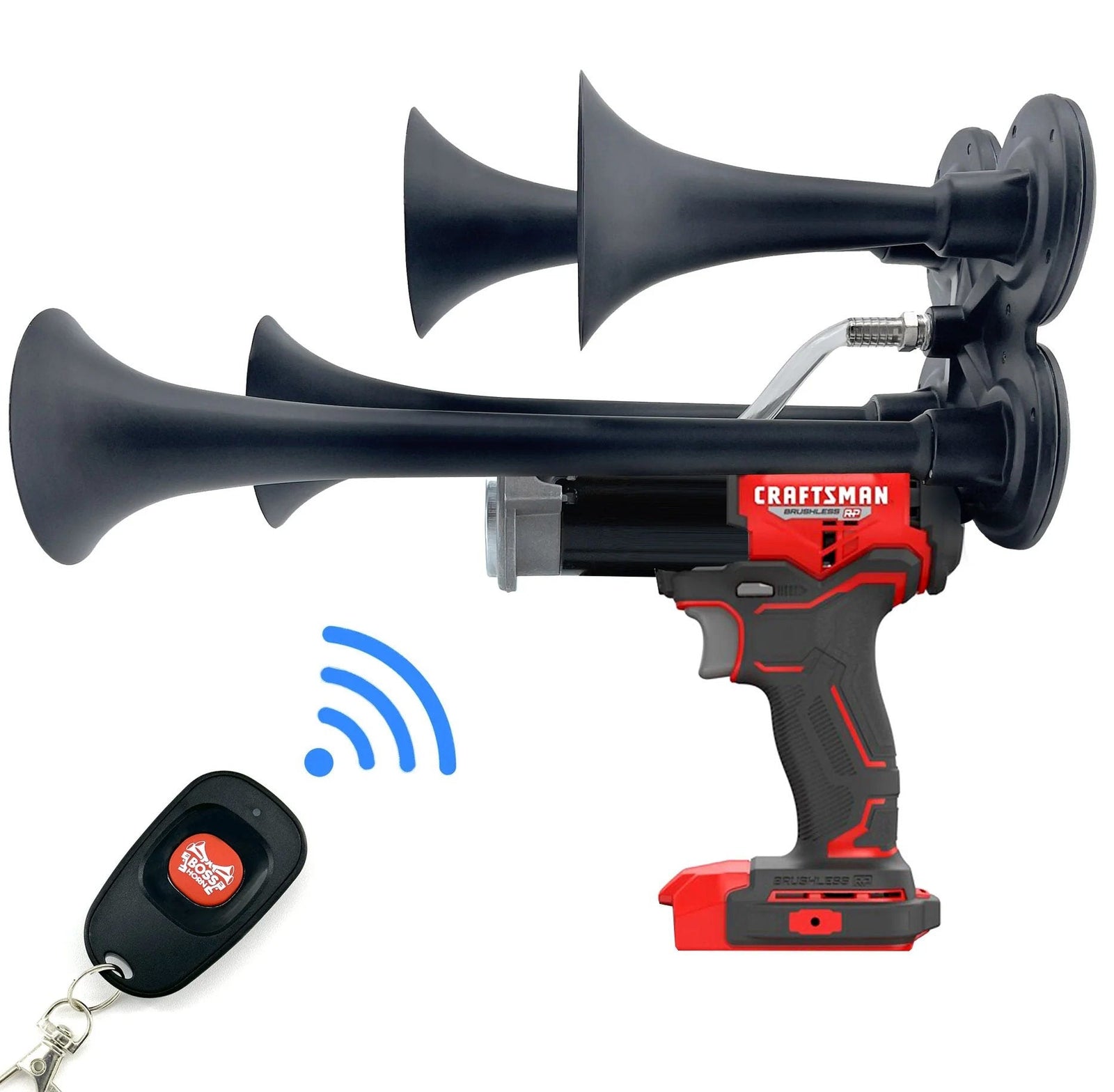Craftsman Impact Train Horn: Quad Air Horn - BossHorn - view 1