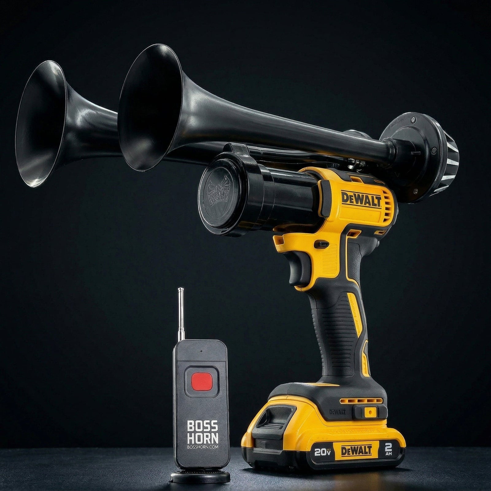 Dual Train Horn for DeWalt® 20v Battery (New 2026 Model) - BossHorn - view 7