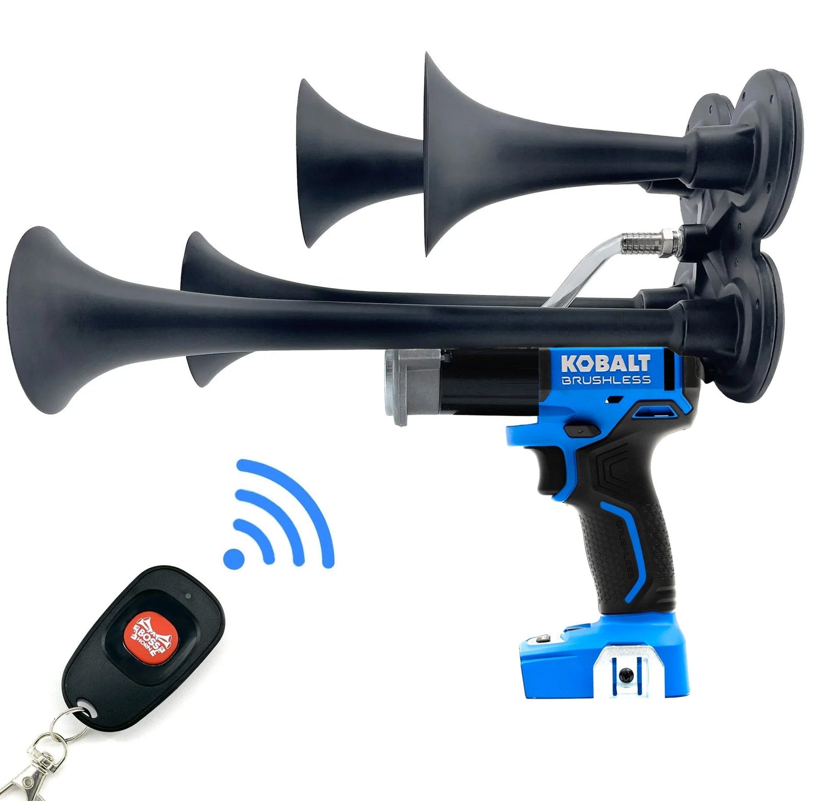 Kobalt Train Horn Gun: Quad Air Horn - BossHorn - view 1