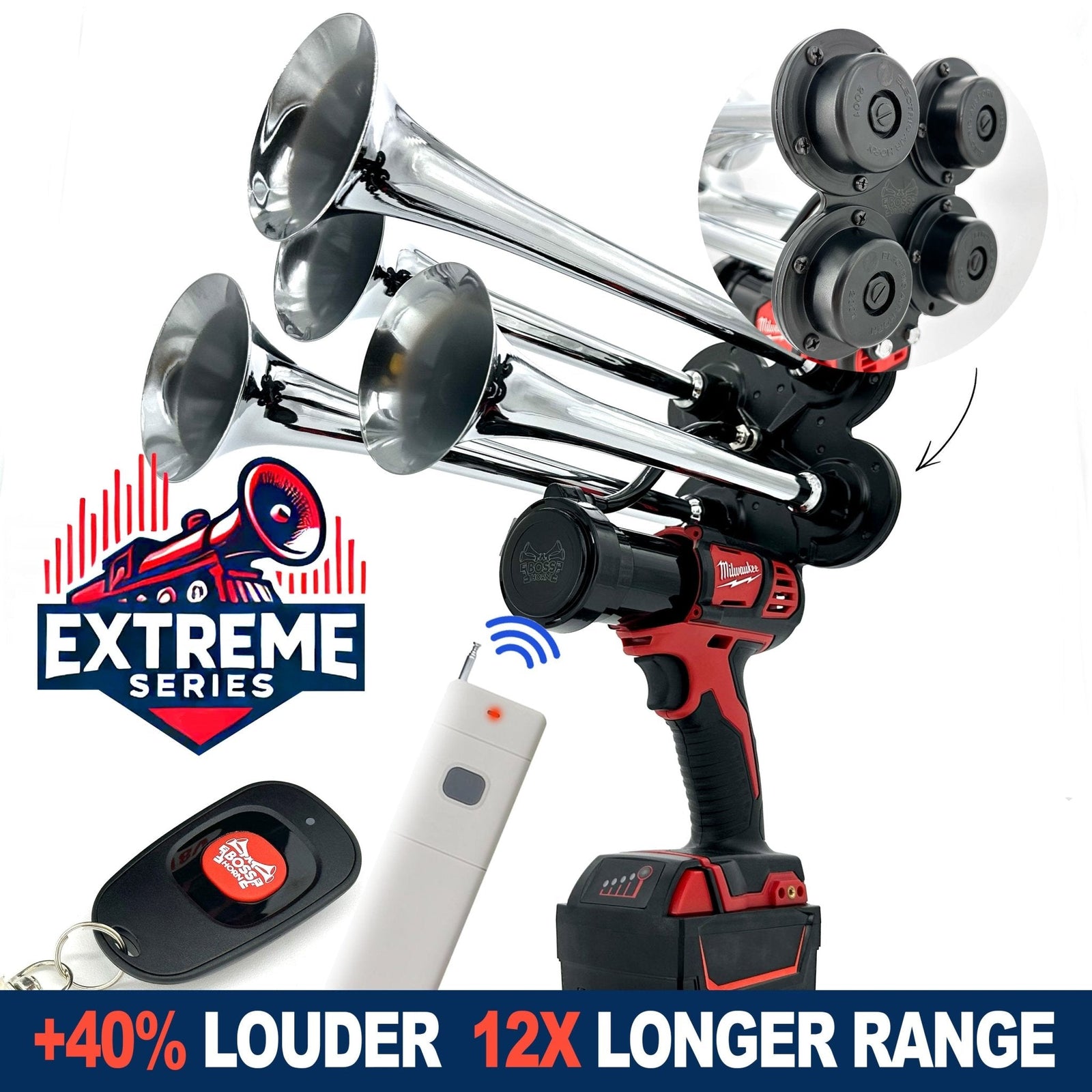 Milwaukee Train Horn M18 - Extreme Series - BossHorn - view 10