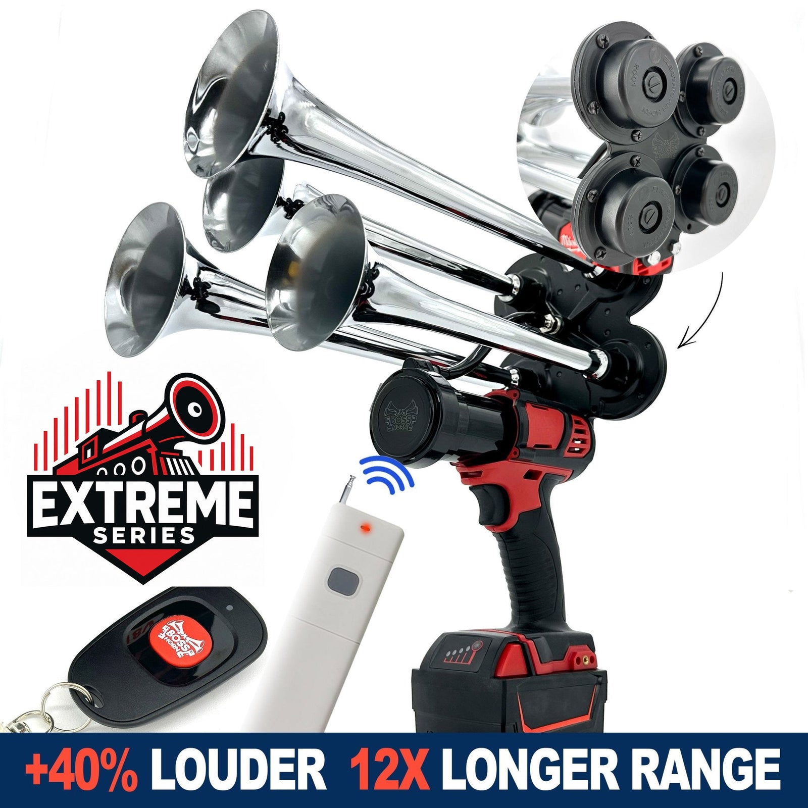 Extreme Series Train Horn for Milwaukee® 18v Battery - view 11