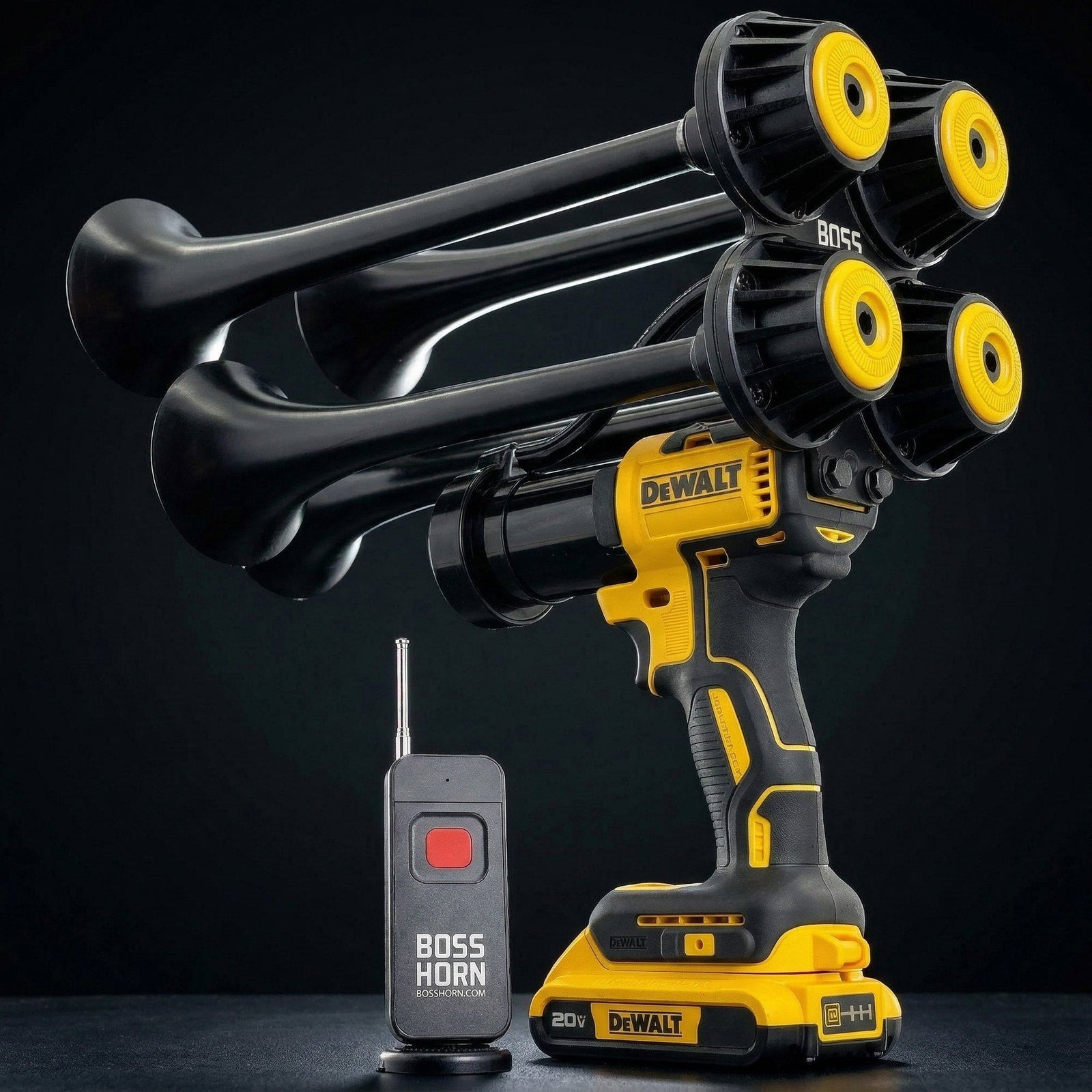 DeWalt Train Horn - Boss Series (New 2026 Model) - BossHorn - dark - view 1