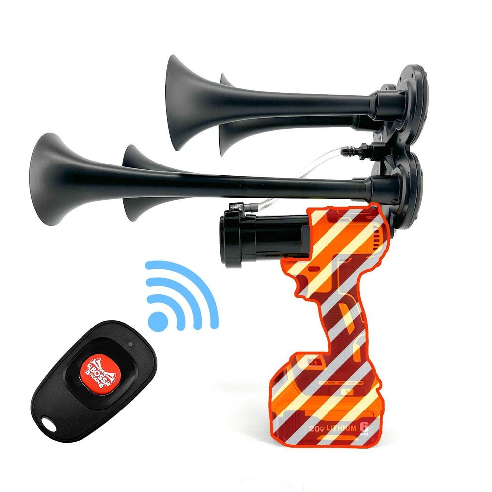 DIY Train Horn Gun Kit with Remote (Universal) - up to 150db - BossHorn - view 1