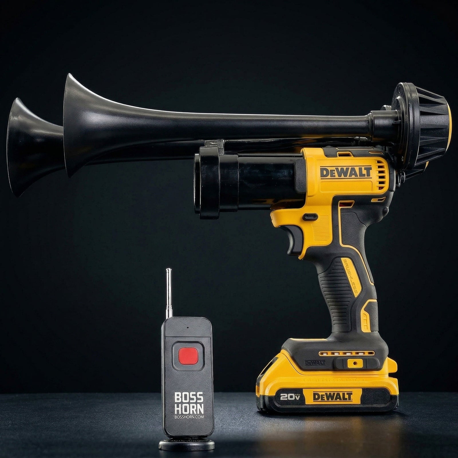 Dual Train Horn for DeWalt® 20v Battery (New 2026 Model) - BossHorn - view 5