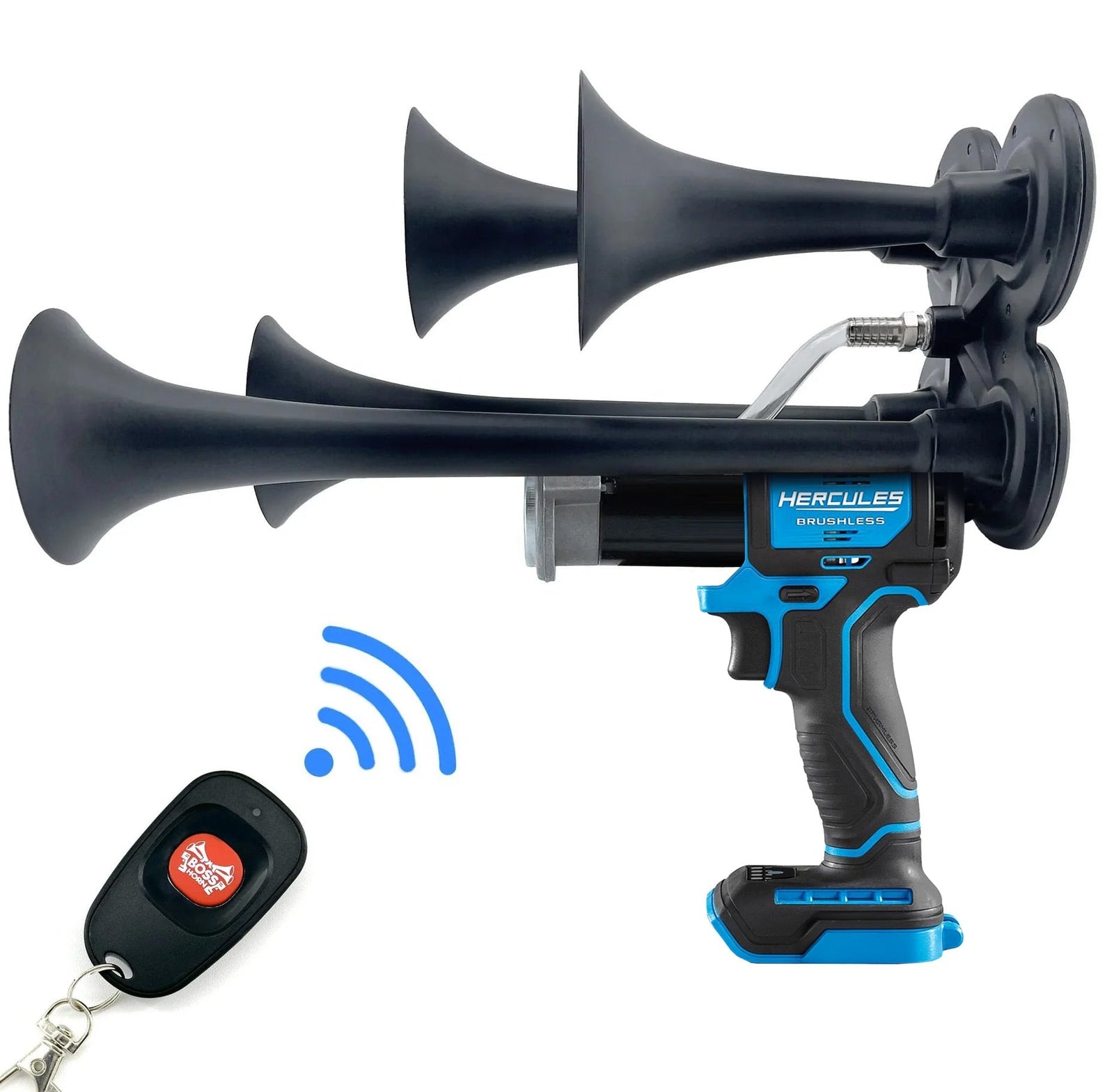 Hercules Train Horn Gun: Quad Impact Air Horn - BossHorn - view 1