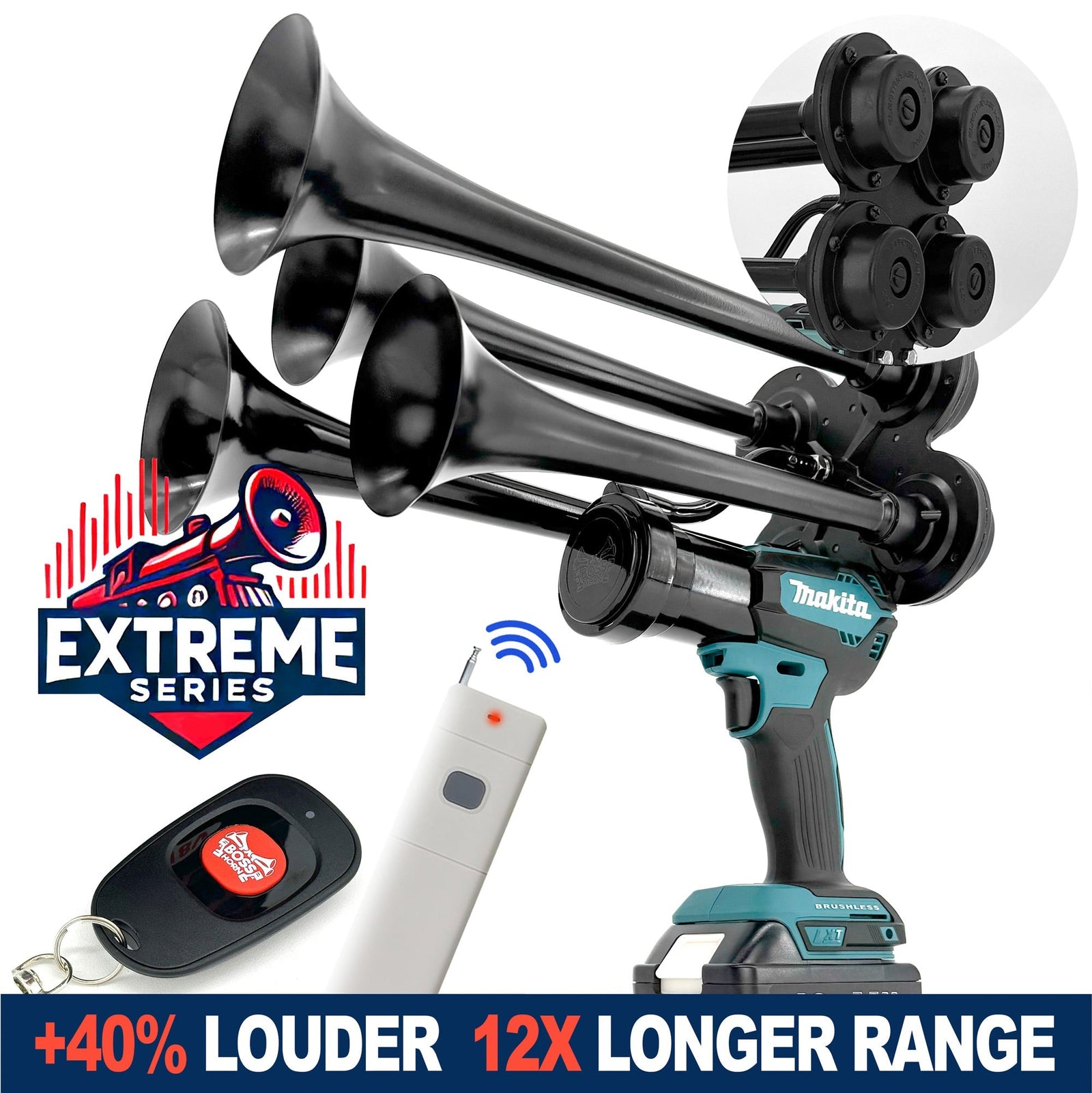 Makita Train Horn 18v - Extreme Series - BossHorn - view 1