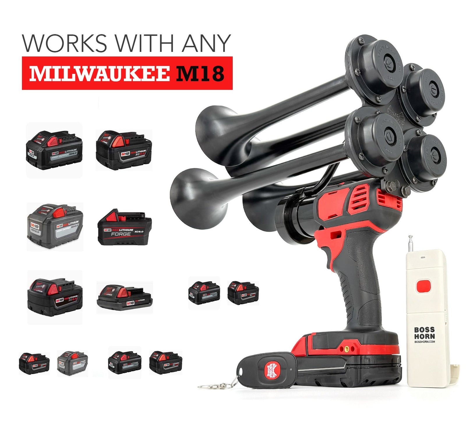 Extreme Series Train Horn for Milwaukee® 18v Battery - view 9