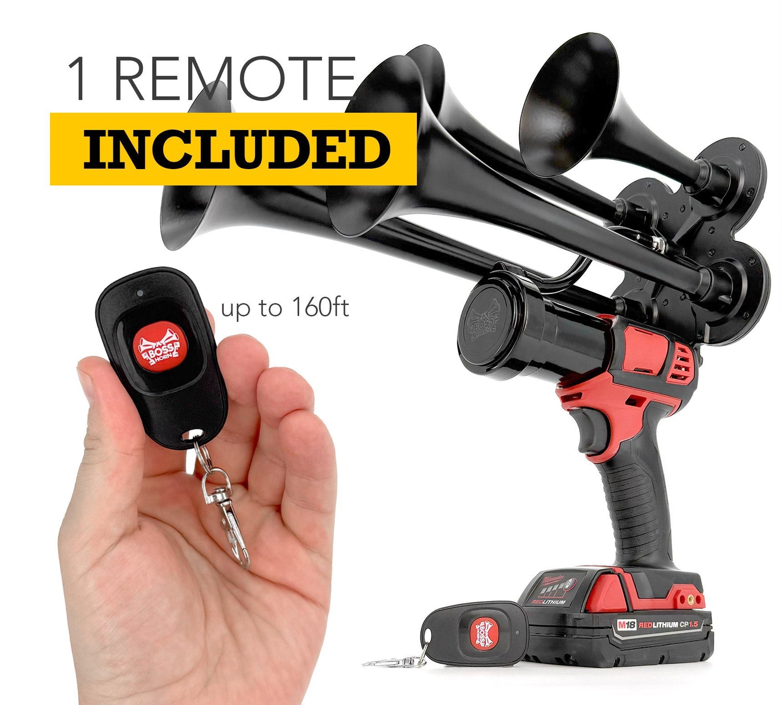 Quad Train Horn for Milwaukee® 18v Battery - view 13