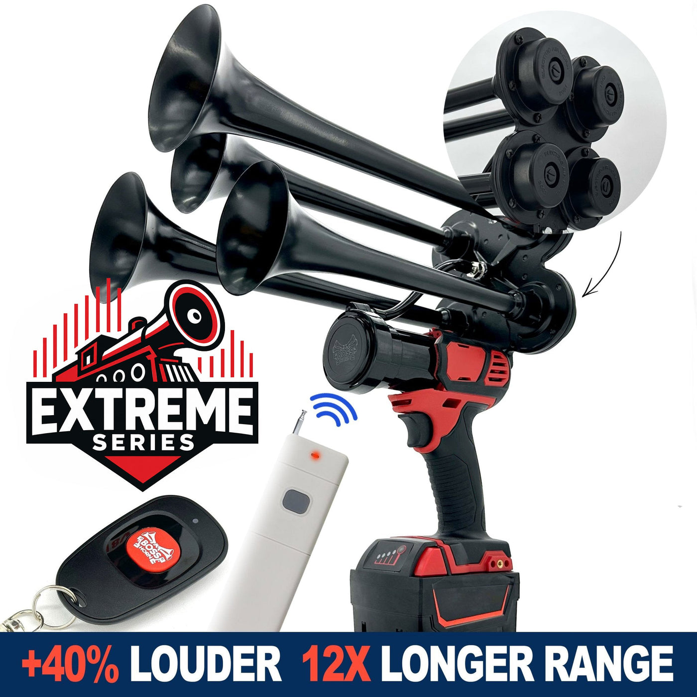 Extreme Series Train Horn for Milwaukee® 18v Battery