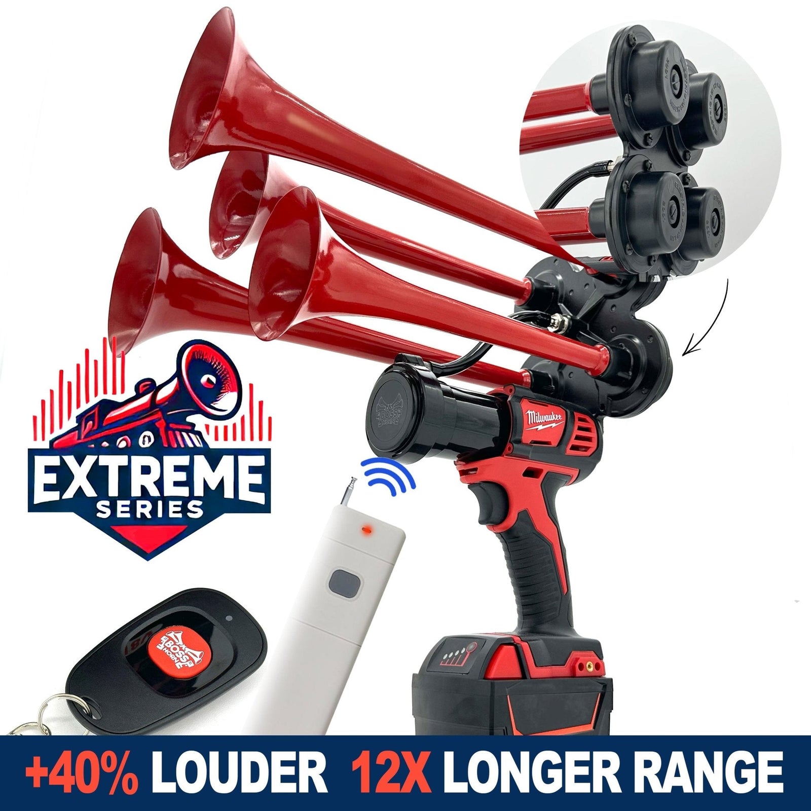 Milwaukee Train Horn M18 - Extreme Series - BossHorn - view 11